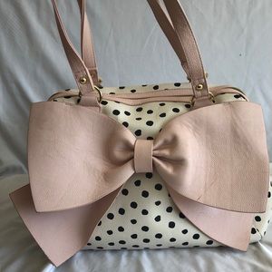 Betsey Johnson Polka Dot Bow Handbag